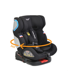 Scaun auto rotativ Moni 0-36 kg Colonel dark cu isofix, Culoare produs: Negru