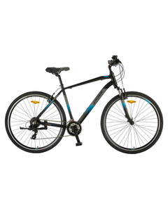 Bicicleta Trekking Polar Forester Comp - 28 inch, L-XL, Negru-Albastru, Culoare produs: Negru/Albastru, Marime produs: L-XL