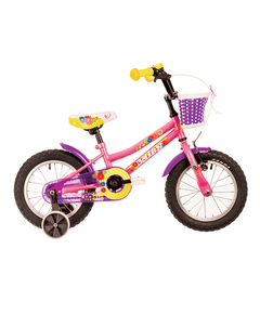 Bicicleta Copii Dhs 1402 2022 - 14 Inch, Roz, Culoare produs: Roz