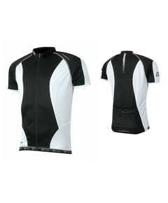 Tricou ciclism Force T12 negru/alb M