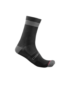 Sosete Castelli Alpha 18, Negru/Antracit, L/XL, 40-43