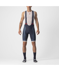 Pantaloni scurti cu bretele Castelli Competizione Kit Bleumarin/Alb M