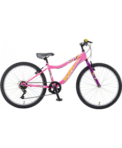 Bicicleta Copii Booster 2023 Plasma - 24 Inch, Roz