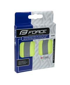 Banda reflectorizanta Force Lun Velcro fluo