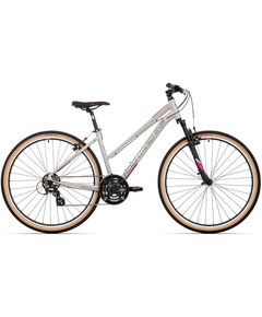 Bicicleta Rock Machine Crossride 100 Lady 29 Gloss Light Grey/Dark Grey/New Pink 19.0 - (L)