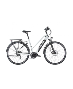 Bicicleta electrica Sprint E-Trekking Faster Plus Lady 28 Alb Lucios - 533mm