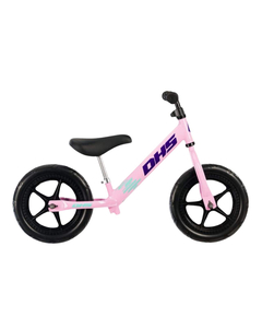 Bicicleta fara pedale DHS RIDE-ON Roz, kit ski inclus, Culoare produs: Roz