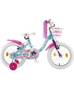 Bicicleta Copii Polar 2024 Unicorn baby - 16 Inch, Albastru-Roz