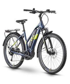 Bicicleta Electrica Oras Raymon CrossRay E 3.0 Lady - 27.5 Inch, S, Albastru - T350, Marime produs: S, Dimensiune roata produs: 27.5 inch, Varianta produs: Tektro