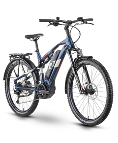 Bicicleta Electrica Oras Raymon CrossRay FS E 4.0 - 27.5 Inch, M, Albastru, Marime produs: M