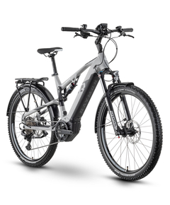 Bicicleta Electrica Oras Raymon CrossRay FS E 5.0 - 27.5 Inch, XXL, Gri - M350, Marime produs: XXL, Varianta produs: Tektro