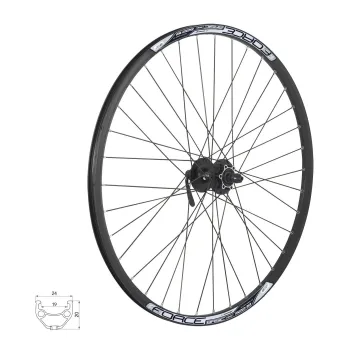 Roata fata Force Basic Disc 622x19 butuc Shimano HBM475