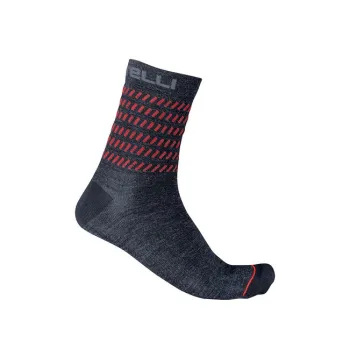 Sosete Castelli Go 15, Bleumarin/Rosu, S/M, 36-39