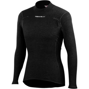 Bluza de corp cu maneca lunga Castelli Flanders Warm LS, Negru, S