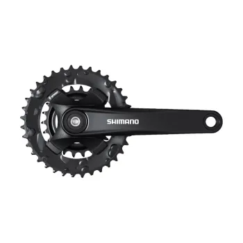 Angrenaj pedalier Shimano Altus FC-MT101-2, 2x9 viteze, Negru