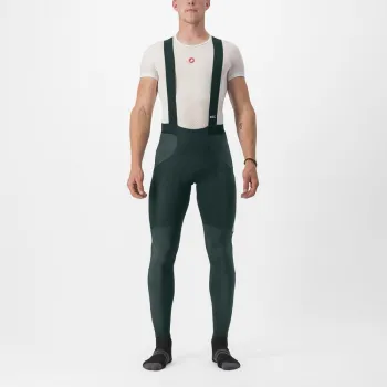 Pantaloni lungi cu bretele Castelli Sorpasso RoS Verde Inchis XS