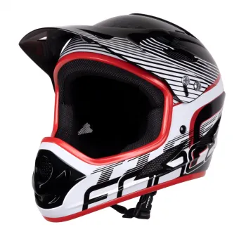 Casca Force Tiger Downhill negru/rosu/alb S-M (57-58 cm)