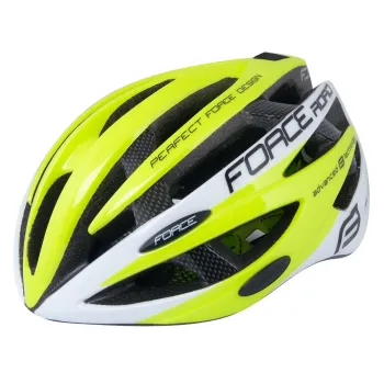 Casca Force Road fluo/alb L-XL (58-63 cm)