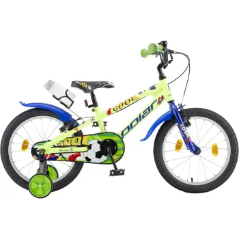 Bicicleta Copii Polar 2024 Football - 18 Inch, Verde-Albastru