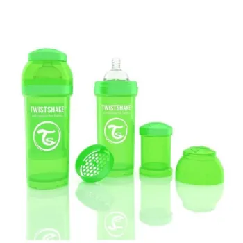 Biberon Twistshake Anti-Colici - 260 Ml - Verde