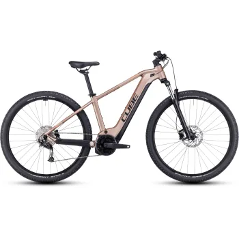 BICICLETA ELECTRICA E-BIKE CUBE REACTION HYBRID PERFORMANCE 625 METALLICBROWN ORANGE 2023 CADRU XS (14") - ROTI 27.5