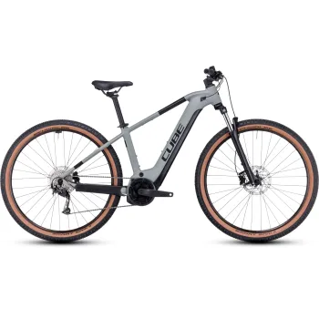 BICICLETA ELECTRICA E-BIKE CUBE REACTION HYBRID PERFORMANCE 625 SWAMPGREY BLACK 2023 CADRU XS (14") - ROTI 27.5