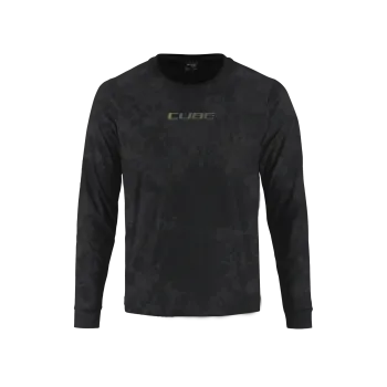 TRICOU CUBE VERTEX ROUND NECK FLOW L/S BLACK XXL