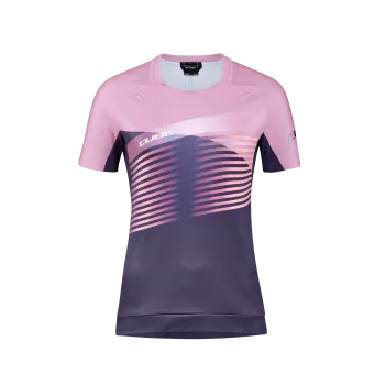 TRICOU CUBE TEAMLINE WS ROUNDNECK S/S VIOLET/ROSE L