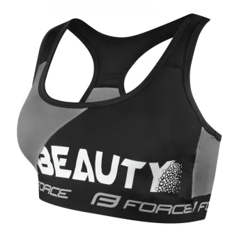 Bustiera sport Force Beauty negru/gri XS