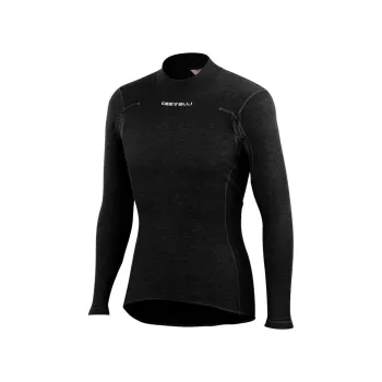 Bluza de corp cu maneca lunga Castelli Flanders Warm LS, Negru, XL