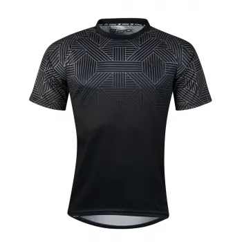 Tricou ciclism Force City, negru/gri, XXXL