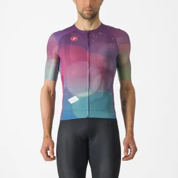 Tricou cu maneca scurta Castelli R-A/D Mov Multicolor L