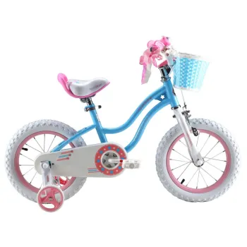 Bicicleta Copii Royal Baby Star Girl - 12 Inch, Albastru