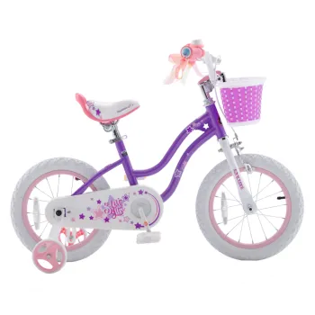 Bicicleta Copii Royal Baby Star Girl - 18 Inch, Mov