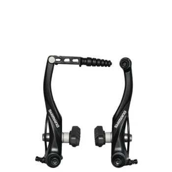 Frana fata V-Brake Shimano ABRT4000FX43ML, saboti S65T, distantier subtire, suruburi 25 mm, negru