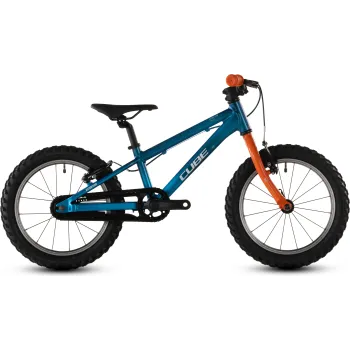 Bicicleta Copii Cube Acid 160 Actionteam 2026 - 16 inch, Albastru-Portocaliu