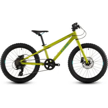Bicicleta Copii Cube Acid 200 Disc Lizard Blue 2026 - 20 inch, Galben-Albastru