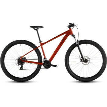 Bicicleta Mtb Cube Aim One Sundowner Black 2026 - 27.5 Inch, S, Rosu