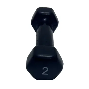 Gantera Vinil Aerobic - 2 Kg, Negru