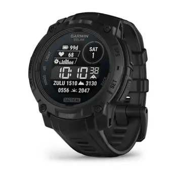 Garmin INSTINCT 3 - 45 mm Solar Tactical - negru - smartwatch robust cu GPS