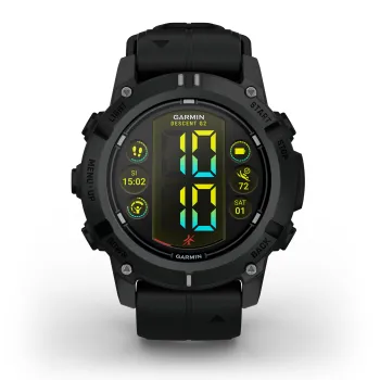 Garmin Descent G2 - 45 mm AMOLED negru - computer scufundări și smartwatch robust cu GPS