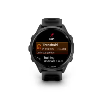 Garmin Forerunner 570 - 47mm - ceas multisport cu GPS si AMOLED - negru Slate Gray Aluminium with Translucent Black | Black Band