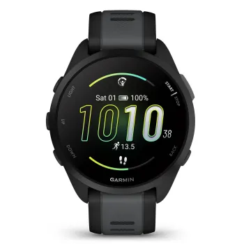 Garmin - Forerunner 165 Music ceas multisport cu GPS AMOLED - negru - gri slate grey