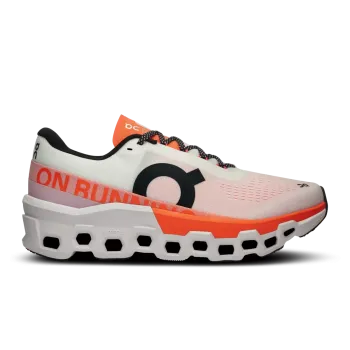 On Cloudmonster 2 - pantofi alergare pentru barbati - Alb portocaliu White | Flame