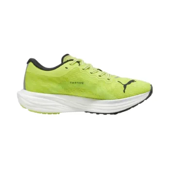 Puma - pantofi alergare pentru barbati Deviate Nitro 2 - verde fluo Lime Pow negru alb