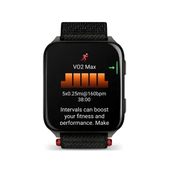 Garmin - Venu X1 - smartwatch cu GPS și AMOLED - Negru cu spate din titan argintiu și curea din nailon ComfortFit neagră