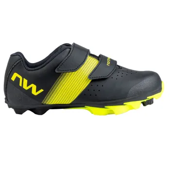 Northwave - pantofi ciclism MTB XC - Hammer Junior - Black | Yellow Fluo