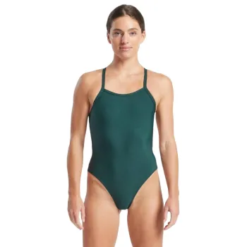 Finis - costum de baie intreg - Solid Open Back - Verde Pine