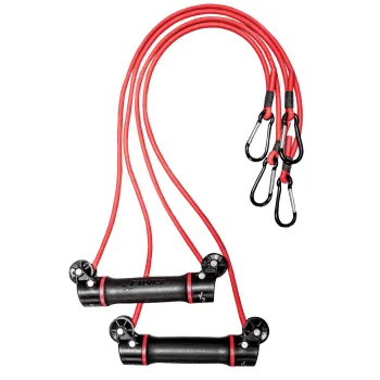 Finis corzi antrenement Dryland Trainer, 9mm - rosu (nivel avansati)