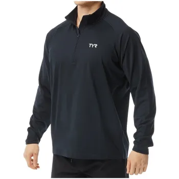 TYR - bluza cu maneca lunga tehnica - ALINC1/4ZIP - negru